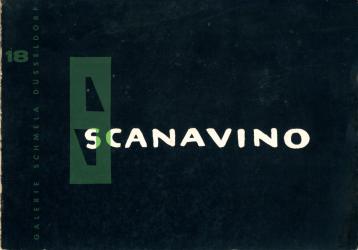 Catalogo per la mostra Scanavino Galerie Schmela, Dusseldorf, 3-20 Aprile, 1959 | Catalogue for the Scanavino exibition, Galerie Schmela, Dusseldorf,  3-20 April, 1959